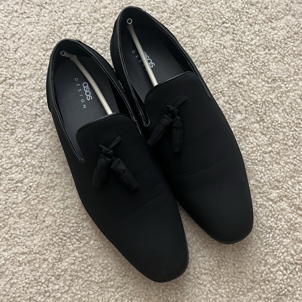 ASOS Black Dress Shoes Slip-Ons
